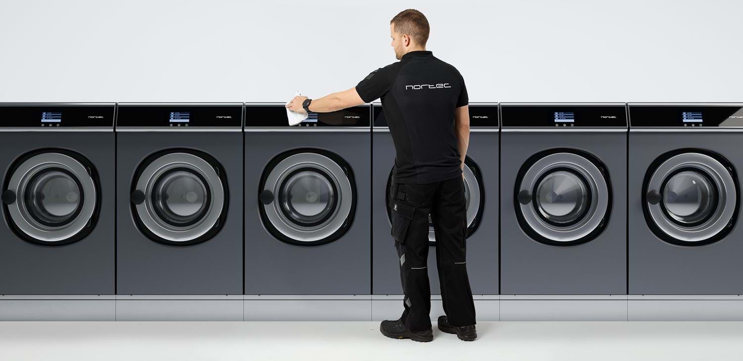 Stor vaskemaskine høj kapacitet og perfekte vaskeresultater